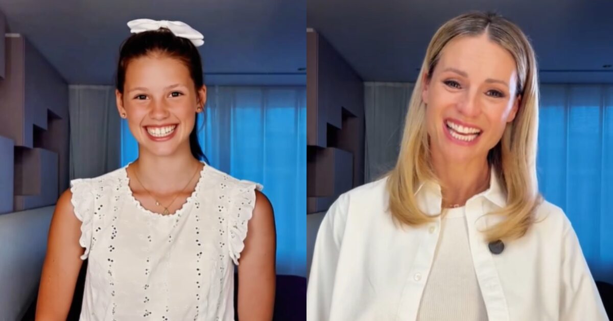 “Sarai una donna forte e felice. Le rughe? Sono permanenti come i traumi ma più simpatiche”: Michelle Hunziker parla con sé stessa bambina, il video fatto con l’AI per il suo compleanno