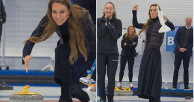 Copertina di “E’ più difficile di quanto non sembri”: Kate Middleton gioca a curling con il principe William, la coppia reale sarà alle Olimpiadi di Milano-Cortina