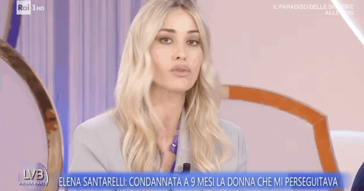 “Mi ha minacciata dicendomi ‘stai attenta a come ti muovi e a quello che fai’. La donna che mi ha perseguitata è stata condannata a 9 mesi”: così Elena Santarelli