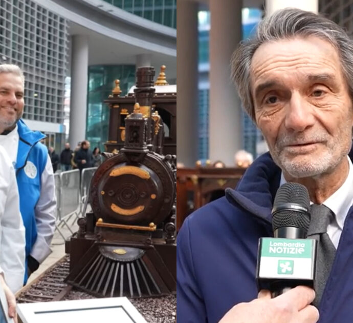 Il treno di cioccolato più lungo del mondo è a Milano: nuovo Guinness dei primati con 22 vagoni, 55.27 metri di lunghezza e 28 quintali di peso