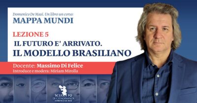 Copertina di Un libro, un corso: Mappa Mundi. Massimo Di Felice. Il futuro ancestrale: le possibili evoluzioni del modello sociale brasiliano