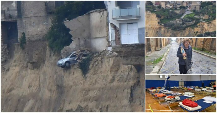 Niscemi, la Protezione civile: “La frana è più grande di quella del Vajont. La zona rossa si allarga verso il centro città”