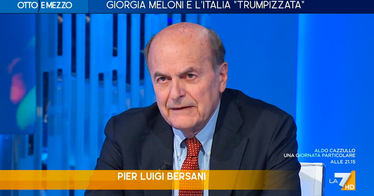Bersani a La7: “Da governo Meloni servilismo verso Trump. Ma sono patrioti questi qui? Con chi stanno? Col giaguaro?”