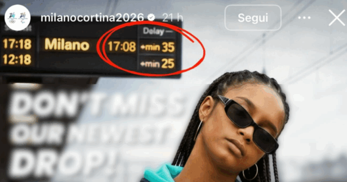 Foto con treni in ritardo sulla pubblicità social delle Olimpiadi, la denuncia di Italia Viva contro Salvini: “Problema strutturale”