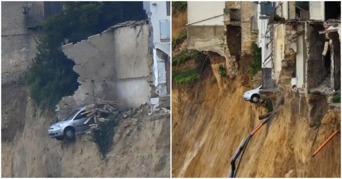 Frana di Niscemi, il paradosso: vuole sospendere la polizza, l’assicurazione chiede i documenti, ma la sua auto è in bilico sullo strapiombo