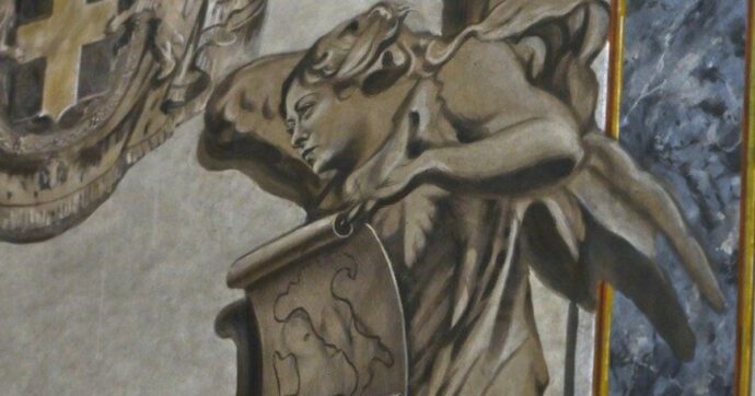 L’affresco di San Lorenzo col volto di Meloni: verso il ripristino dell’immagine originale. Nella Basilica centinaia di visitatori