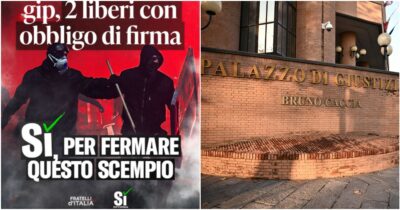 Copertina di “Votate Sì al referendum per fermare questo scempio”: la fake news di Fdi e Salvini sulla scarcerazione dei manifestanti a Torino