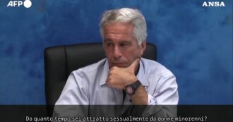 Copertina di “Da quanto tempo sei sessualmente attratto da minorenni?”. “Mi prendi in giro?”. Rilasciato video con deposizione di Epstein