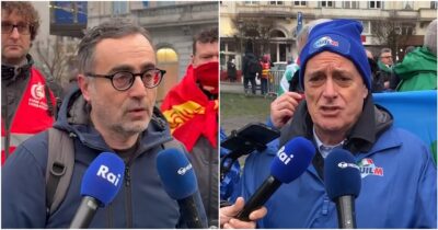 Copertina di Fiom e Uilm a Bruxelles contro le politiche della Commissione: “Risorse per la transizione, non per il riarmo”