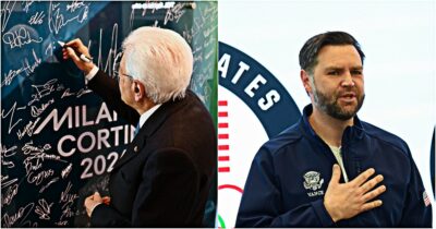 Copertina di È il giorno della fiamma olimpica a Milano: arrivato Vance. Mattarella firma il “murale della tregua”. Città in tilt: le strade bloccate