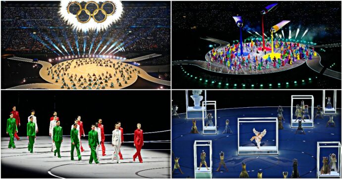 Cerimonia d’apertura Olimpiadi, la diretta | Inizia la sfilata “diffusa”: l’Italia ultima. Mattarella arriva in tram, l’autista è Valentino Rossi: boato del pubblico