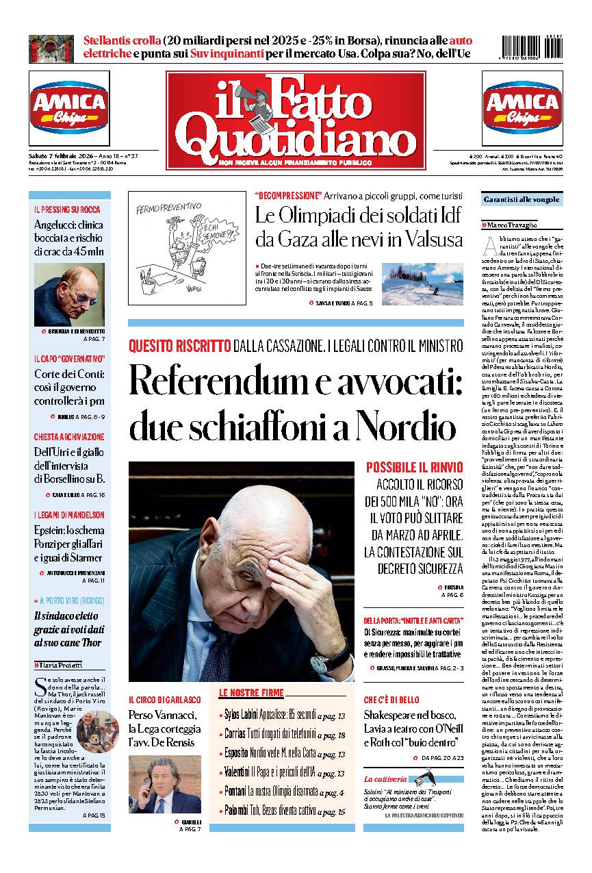 Copia del giorno de Il Fatto Quotidiano