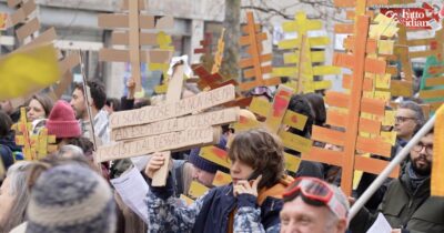 Copertina di “Ecco perché le Olimpiadi sono insostenibili”. Le voci dal corteo di Milano contro i Giochi