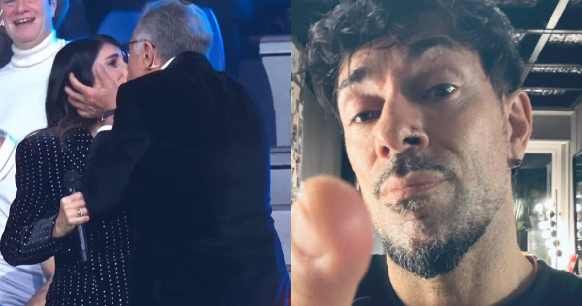 Paolo Bonolis bacia a sorpresa Giorgia durante “Taratata”, lei: “Io dovrò giustificare, capito?”. La reazione di Emanuel Lo