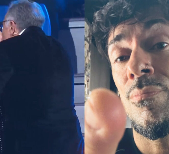 Paolo Bonolis bacia a sorpresa Giorgia durante “Taratata”, lei: “Io dovrò giustificare, capito?”. La reazione di Emanuel Lo