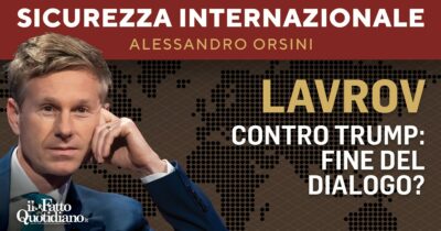Copertina di Lavrov contro Trump: fine del dialogo? La diretta con Alessandro Orsini