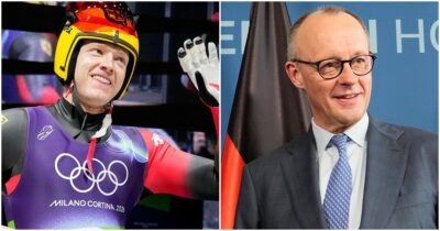 Copertina di Max Langenhan “snobba” il cancelliere tedesco: dopo l’oro olimpico Merz lo aveva chiamato con un numero sconosciuto