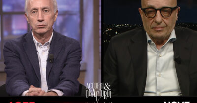 Copertina di Referendum, Travaglio sul Nove: “Gratteri? Ha stanato gli indagati per il sì”. Scontro con Sallusti