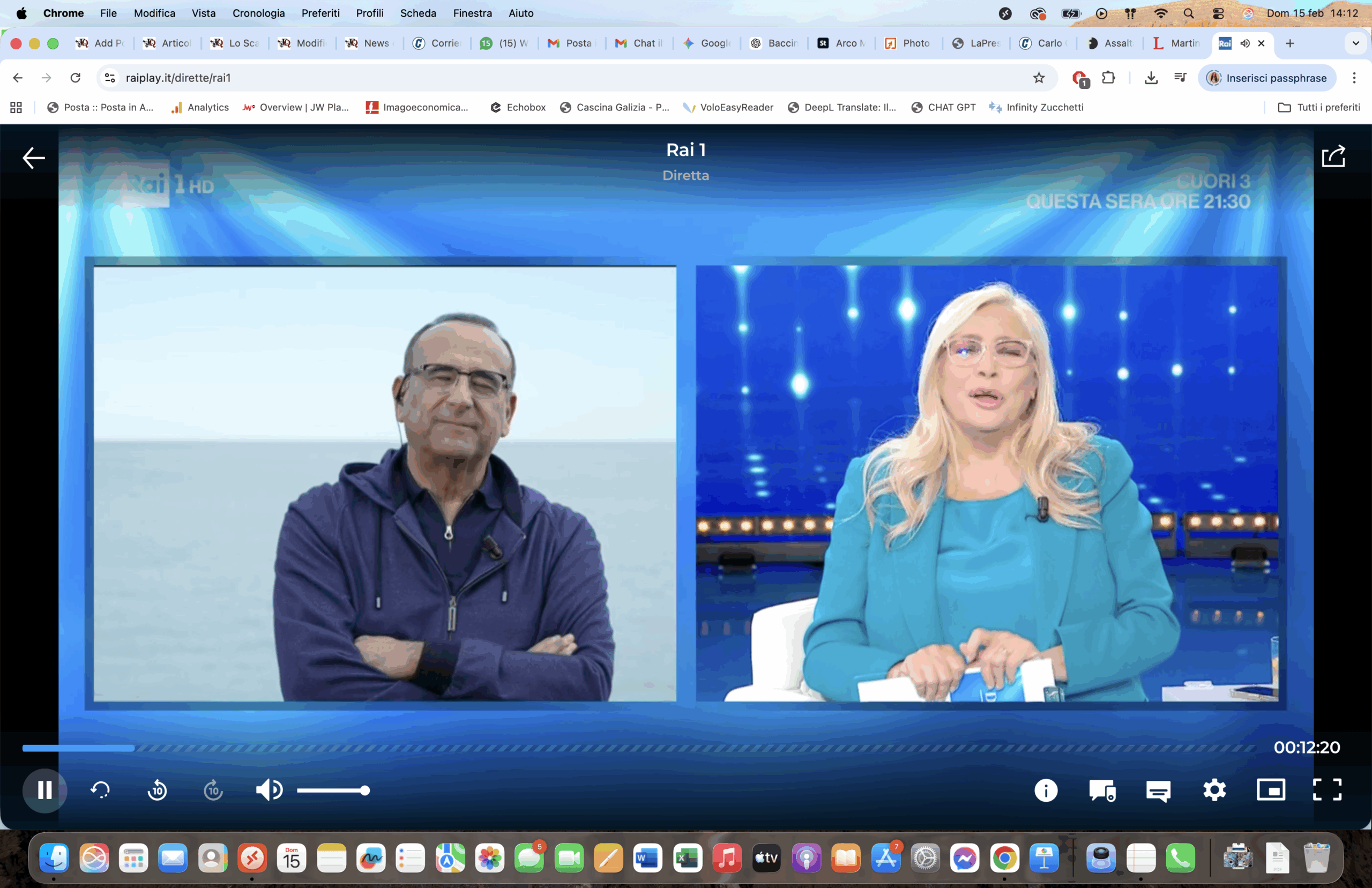 Sanremo 2026, l’annuncio di Carlo Conti in diretta a Domenica In: “Andrea Bocelli super ospite della serata finale”