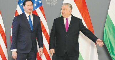 Copertina di A Budapest Rubio lancia Orbán e attacca l’Europa. Berlino promette: “+40% in armi”