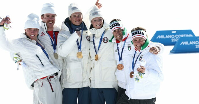 Show di Pellegrino e Barp: l’Italia è bronzo nella Team Sprint dello sci di fondo. Quinto oro per l’alieno Klaebo