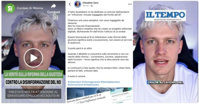 Caro Cittadino Zero, tu dici: nessun ingaggio. Ma la filiera politica che ti sta dietro è ben definita