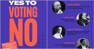 Copertina di “Yes to voting no”: il dibattito sul referendum arriva anche in Danimarca. Tra i relatori Gomez ed Enrico Grosso