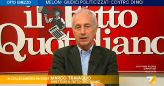 Referendum, Travaglio a La7: “Teniamoci stretta la Costituzione ed evitiamo di farla riscrivere da questi analfabeti”