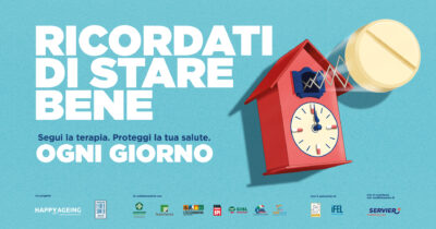 Copertina di “Ricordati di stare bene”, pure la campagna HappyAgeing per la salute andrebbe curata