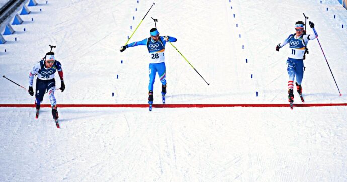 Show ad Anterselva: gli ultimi tre della mass start improvvisano una volata finale per il pubblico – Video