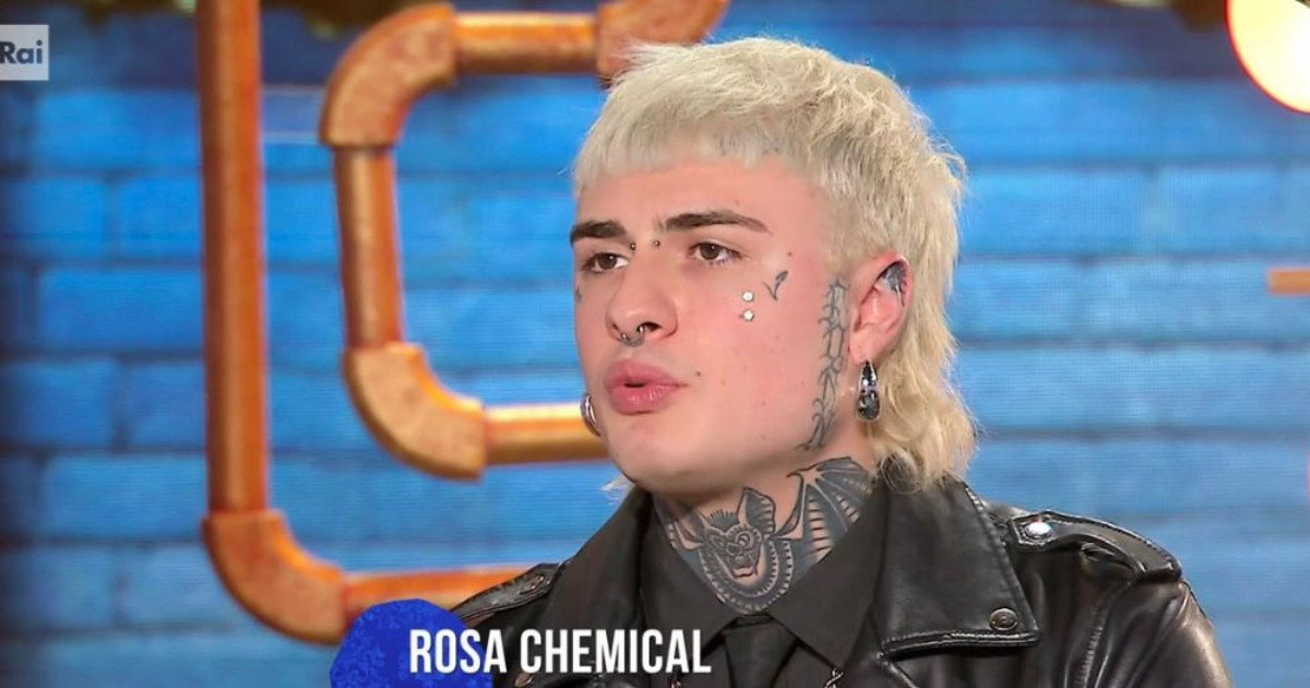“A Sanremo ho capito di essere malato, ero depresso e non pensavo di aver bisogno di aiuto. Il bacio con Fedez? Era giusto farlo”: Rosa Chemical si racconta