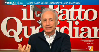 Copertina di Board of Peace, Travaglio a La7: “Tajani osservatore pagante? Come iscriversi a un club di scambisti e tenere i pantaloni abbottonati”