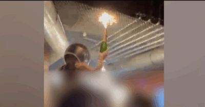 Copertina di Crans-Montana, il momento in cui la candela pirotecnica incendia il soffitto del Constellation: il video inedito