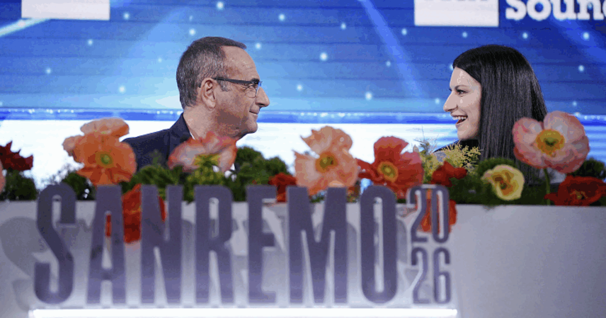 Sanremo 2026, Laura Pausini: “Ogni volta che vedo l’insegna Sanremo ho pronto il Lexotan”. Carlo Conti: “Meloni? Era fantascienza. Se compra il biglietto è libera di venire” Sanremo 2026, Laura Pausini: “Ogni volta che vedo l’insegna Sanremo ho pronto il Lexotan”. Carlo Conti: “Meloni? Era fantascienza. Se compra il biglietto è libera di venire”