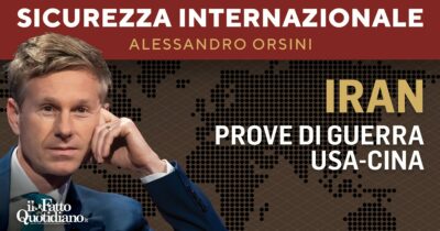 Copertina di Iran: prove di guerra Usa-Cina. La diretta con Alessandro Orsini