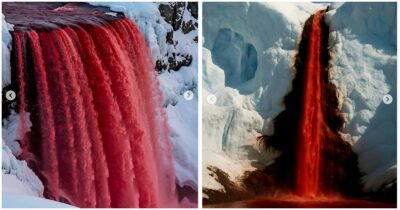 Copertina di Risolto il mistero delle “cascate di sangue”: una nuova ricerca svela la verità sul fiotto di liquido rosso che sgorga da una montagna di ghiaccio