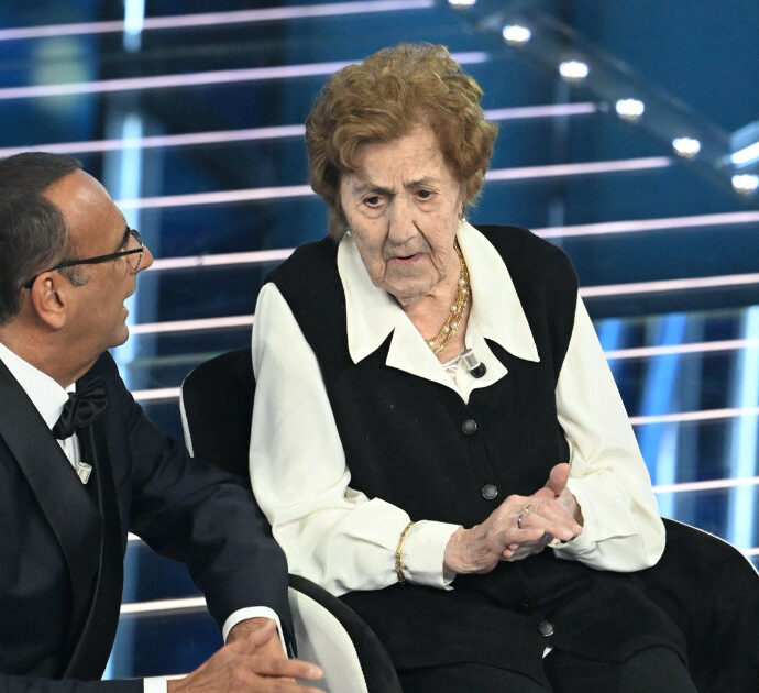 “Mi alzo all’una tutti i giorni, mangio il brodo e due gelati al giorno gusto fiordilatte”: i “segreti” di longevità della signora Gianna, la 105enne che ha conquistato Sanremo