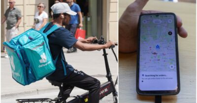 Copertina di Il Grande Fratello di Deliveroo con i rider: “Sfruttati e monitorati, l’app poteva vedere anche velocità e traiettorie”