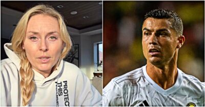 Copertina di “Le leggende si rialzano sempre”, “Detto da te significa moltissimo”: lo scambio tra Lindsey Vonn e Cristiano Ronaldo