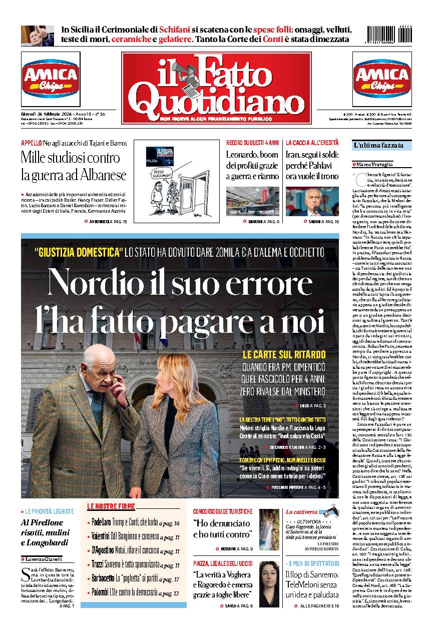 Copia del giorno de Il Fatto Quotidiano