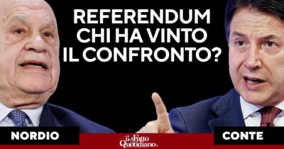 Copertina di Nordio vs Conte: chi ha vinto il confronto sul referendum? La diretta con Peter Gomez e Paolo Frosina