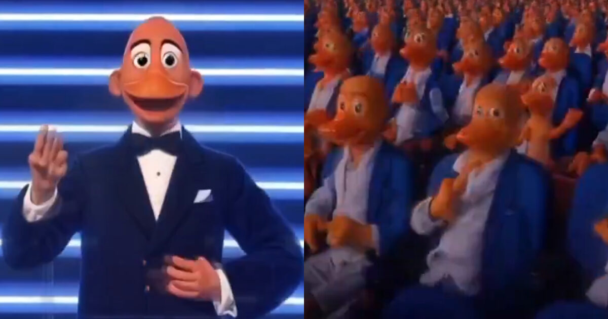 Sanremo 2026 e IA, il pubblico si “paperizza” sulle note della canzone di Nilla Pizzi: l’effetto è da incubo