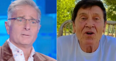 Copertina di Paolo Bonolis e la rissa con Gianni Morandi: “Così mi spacchi una gamba”. Il fallo e il pugno “dritto al mento”