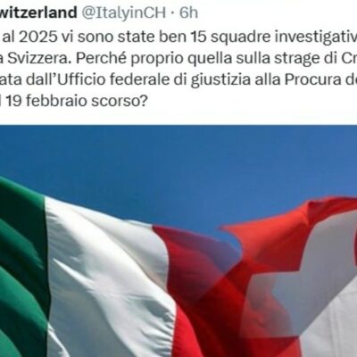 Copertina di “Perché proprio su Crans Montana la Svizzera nega una squadra investigativa comune con l’Italia?”, nuovo scontro tra Roma e Berna