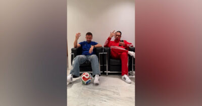 Copertina di L'”endorsement” di Del Piero e Mahmood per Sal Da Vinci: il video (con tanto di balletto) con la canzone in gara a Sanremo