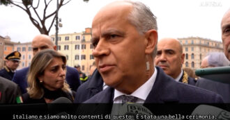 Copertina di Piantedosi: “Mogol da Sanremo a Roma con l’elicottero dei vigili del fuoco? Polemiche strumentali, contento di averlo avuto qui”