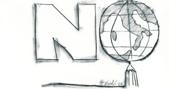 Copertina di Referendum, l’artista Tullio Pericoli si schiera per il No con un disegno: il regalo al comitato promosso dai magistrati