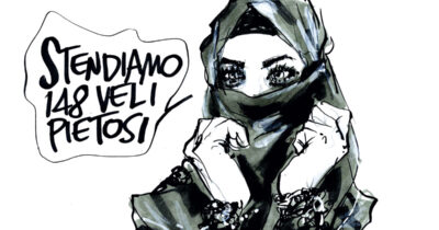 Copertina di La vignetta di Beppe Mora