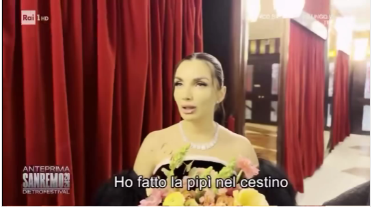 “Ho fatto la pipì nel cestino, non sapevo dove farla. Tanto ne avevo poca, mi sono seduta ed era anche comodo”: la confessione di Elettra Lamborghini su Rai 1