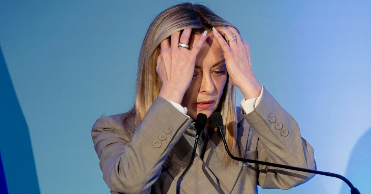 il volto di giorgia meloni sulle rovine di questo referendum la sua forza 232 ridimensionata